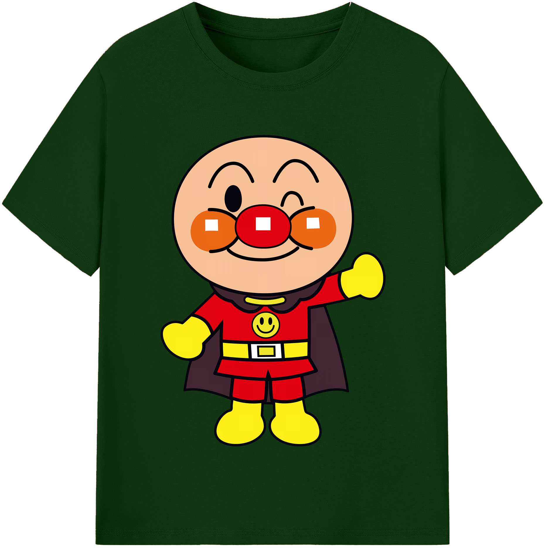 （画像用） アンパンマン Anpanman 綿100％半袖Tシャツ（フロントプリント）